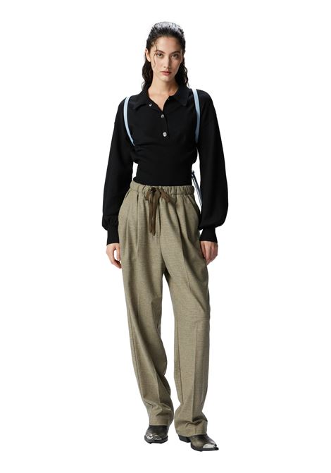 Ribbed long sleeve polo shirt PINKO | sweaters | 104016 A15SZ99